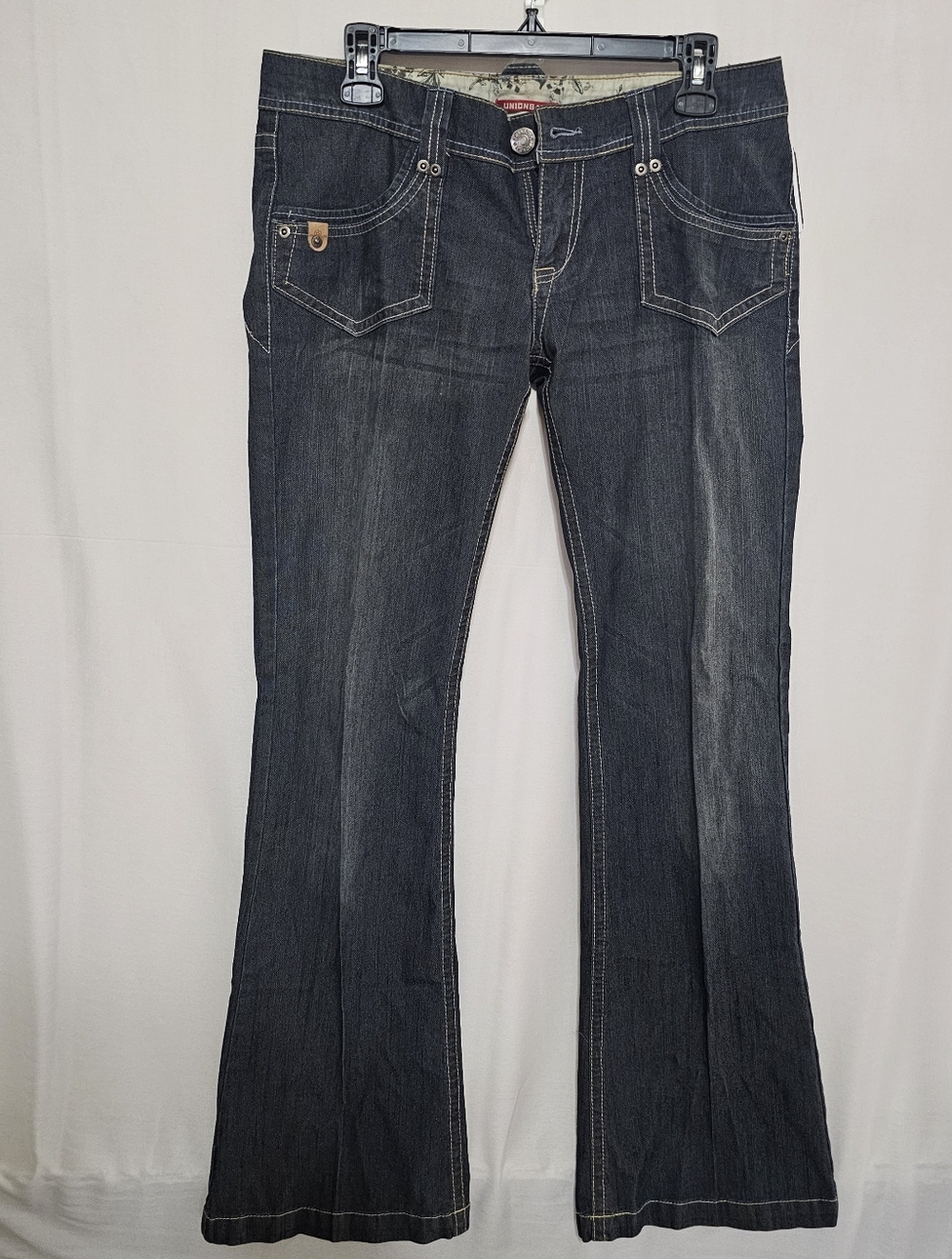 UNIONBAY Women's Dark Blue Flare Trinity Trouser Jeans NWOT Size 11 Stretch